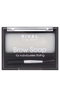 RIVAL DE LOOP Brow Soap uzacu veidošanas ziepes, 01 Transparent, 1gab.