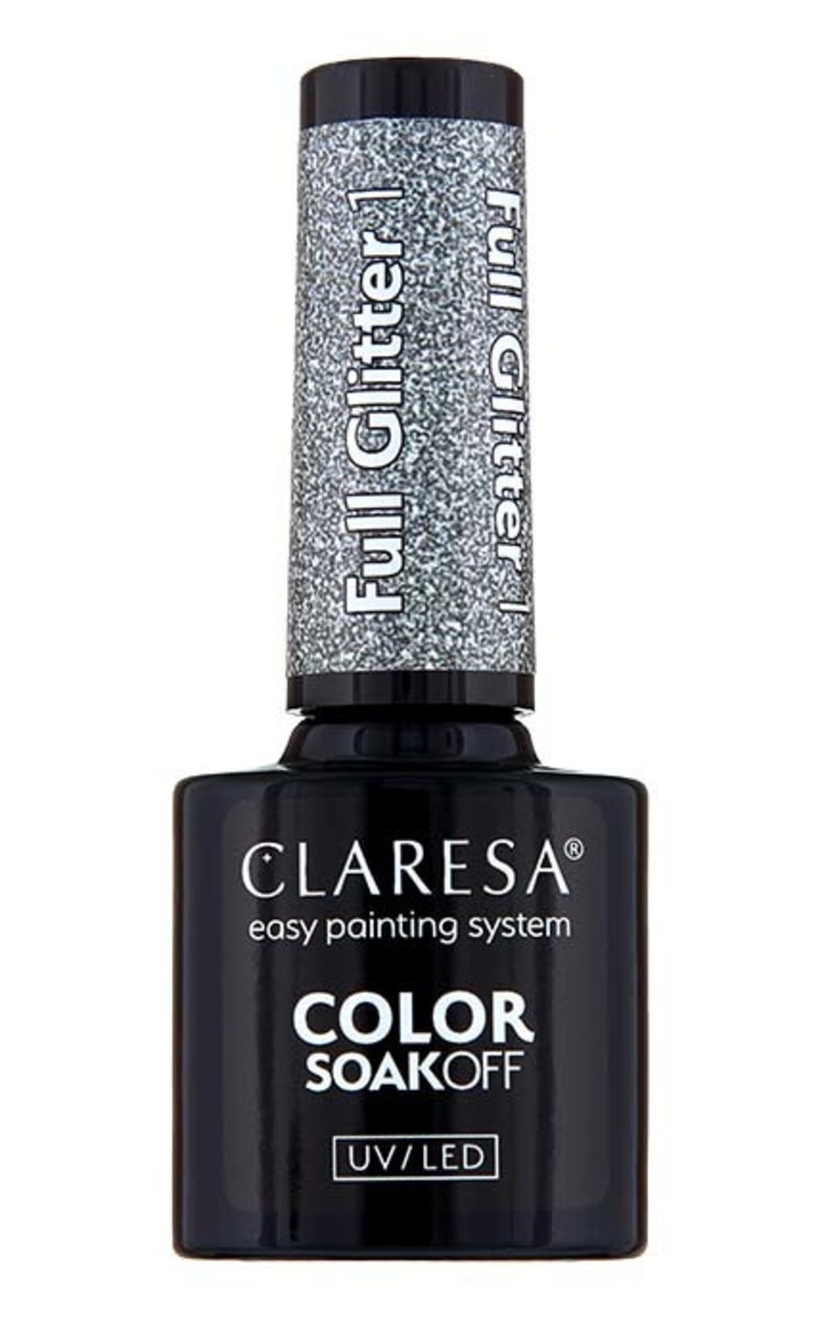 CLARESA CLARESA Гель-лак для ногтей, Full Glitter 1, 5г X