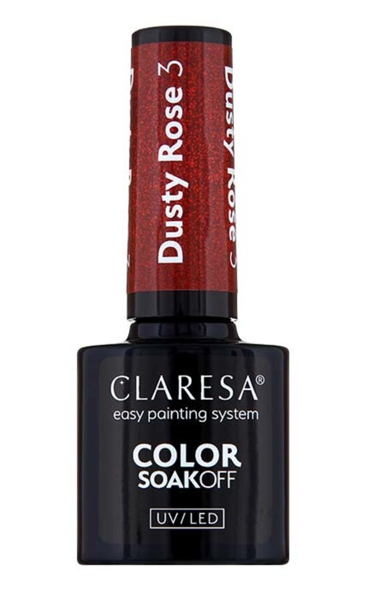 CLARESA CLARESA Гель-лак для ногтей, Dusty Rose 3, 5г