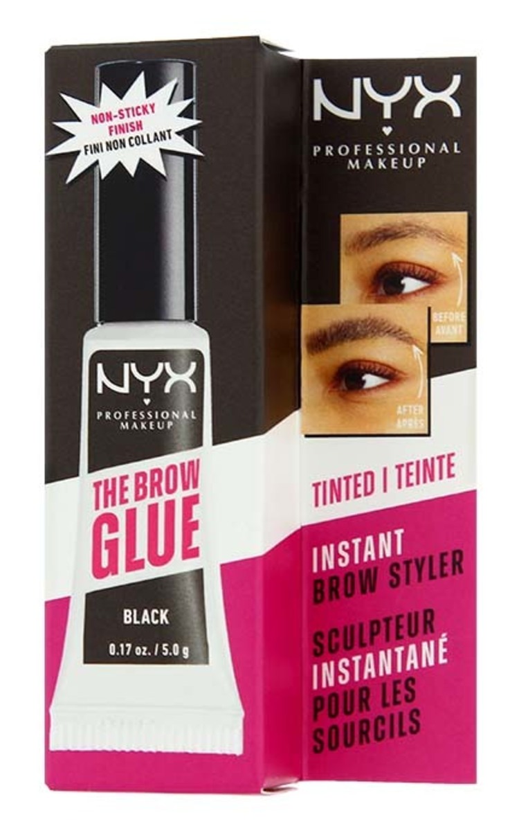 NYX PROFESSIONAL MAKEUP NYX PROFESSIONAL MAKEUP The Brow Glue клей для бровей, 05 Black, 5г Ultra Black