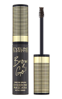 EVELINE Brow&Go тушь для бровей, 02 Dark Brown, 6мл