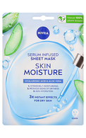 NIVEA Skin Moisture auduma maska sejai, 1gab.