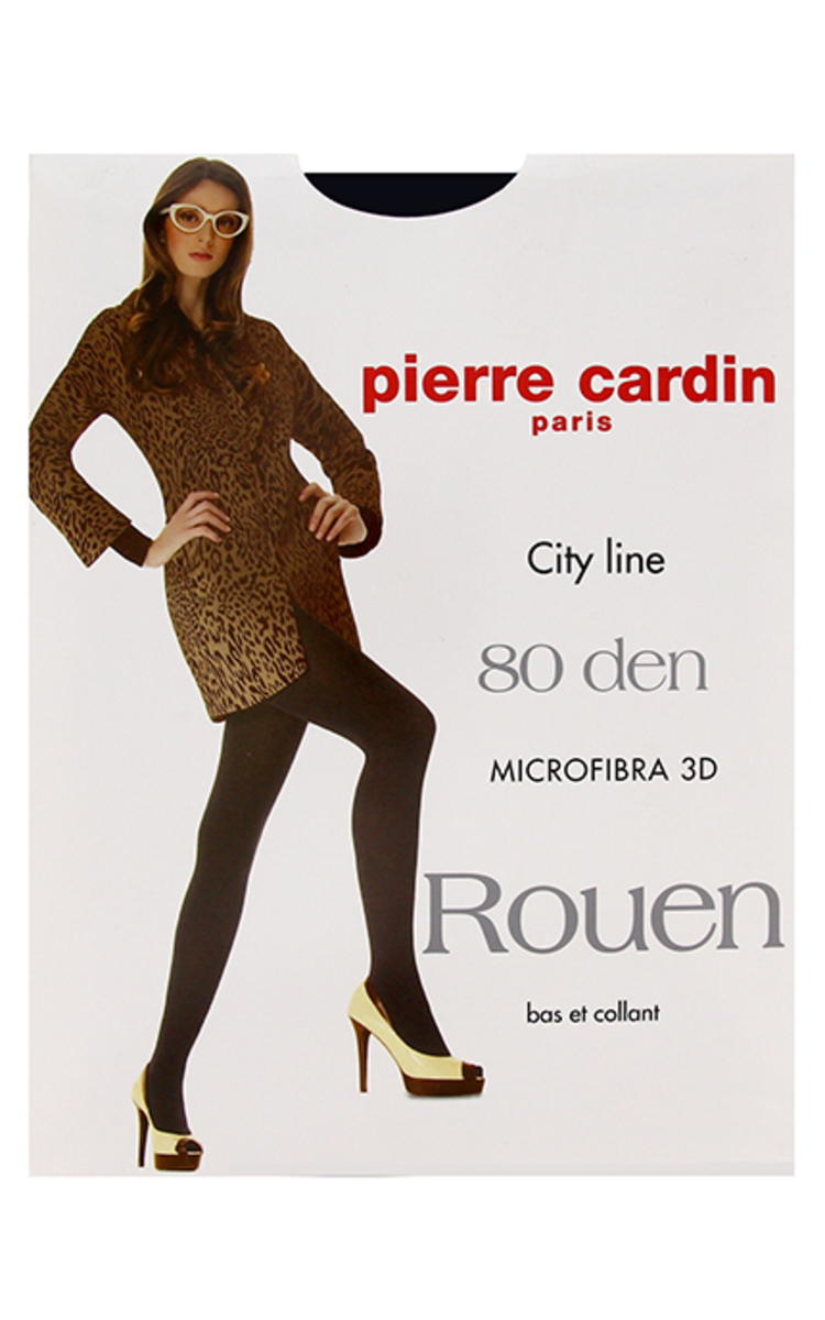 P.CARDIN PIERRE CARDIN Rouen 80den zeķbikses, Nero, izmērs 2 Ultra Black