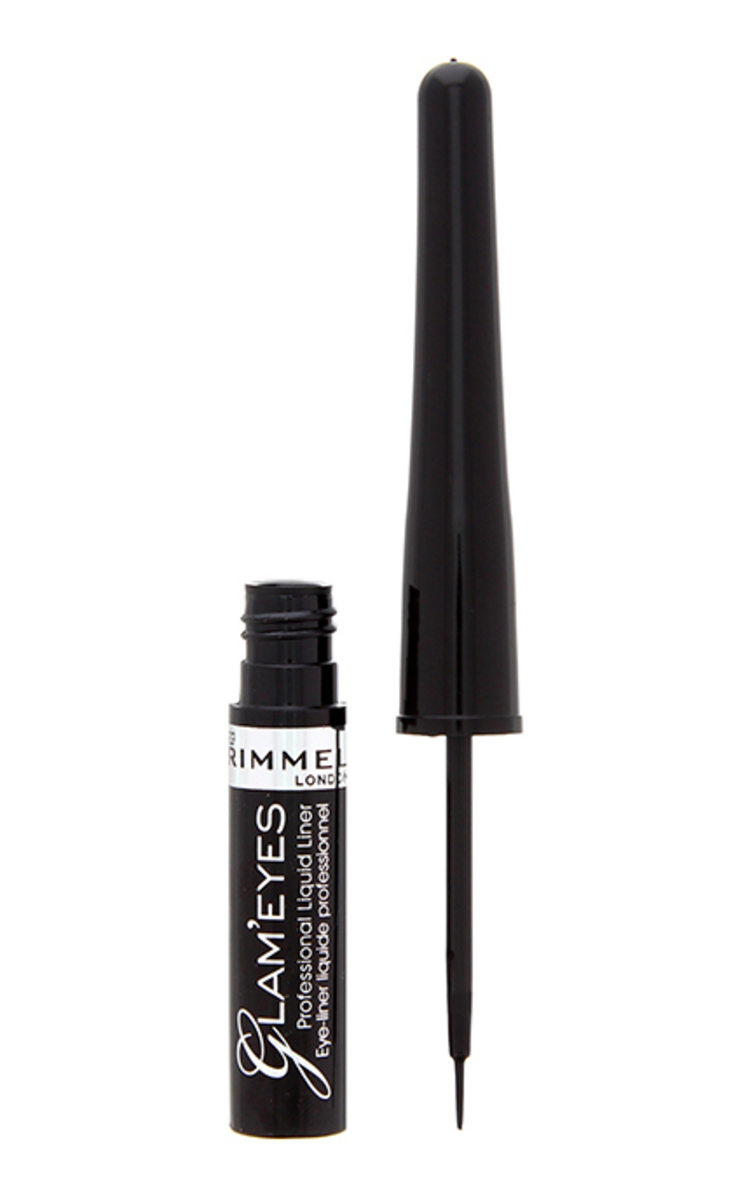 RIMMEL RIMMEL Glam'Eyes Professional acu laineris, 001 Black Glamour, 3.5ml Ultra Black