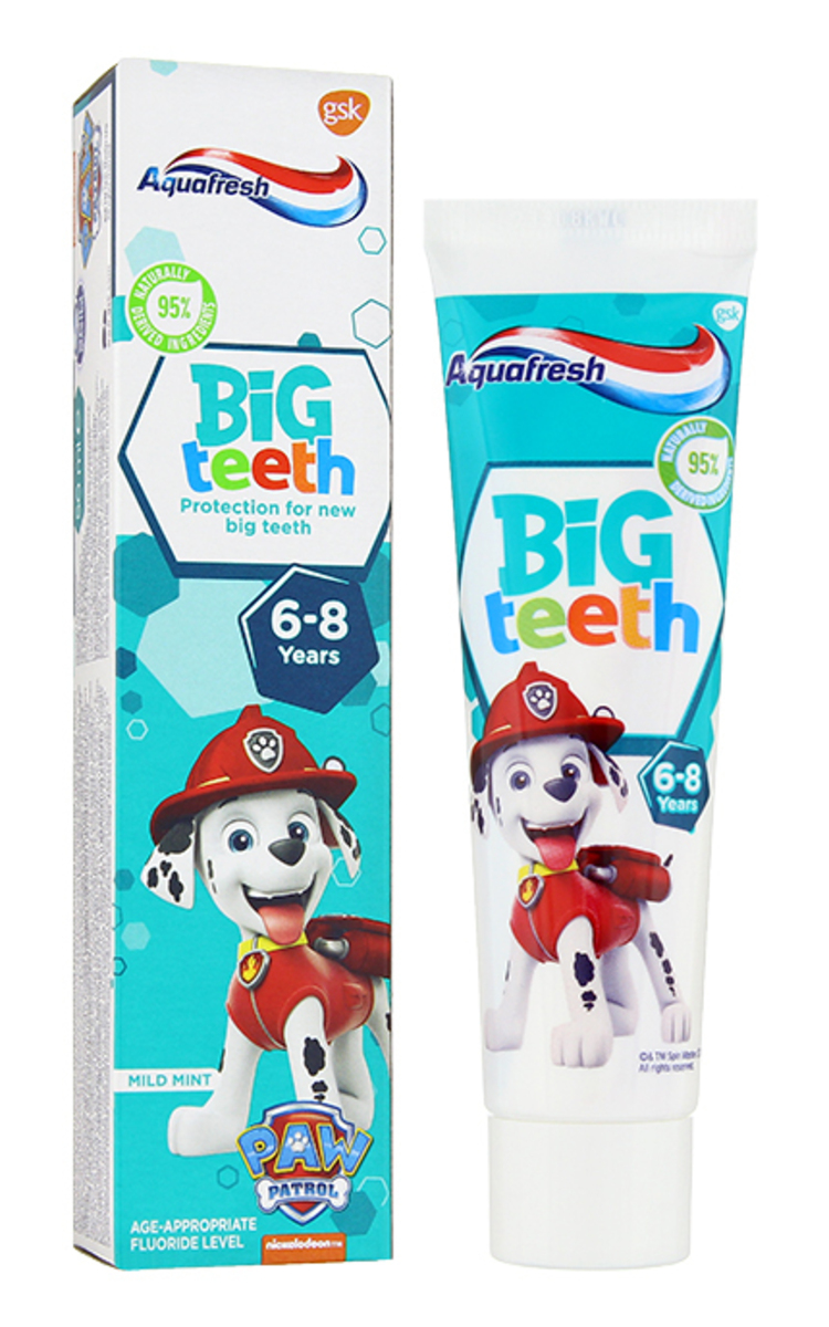 AQUAFRESH Big Teeth детская зубная паста, 6+ лет, 50мл