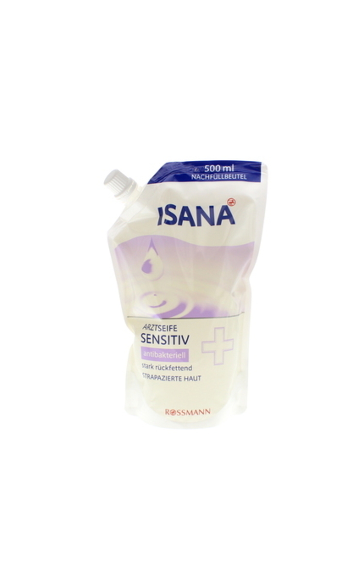 ISANA ISANA Artzseife Sensitiv šķidrās ziepes rezerve, 500ml 500 ml