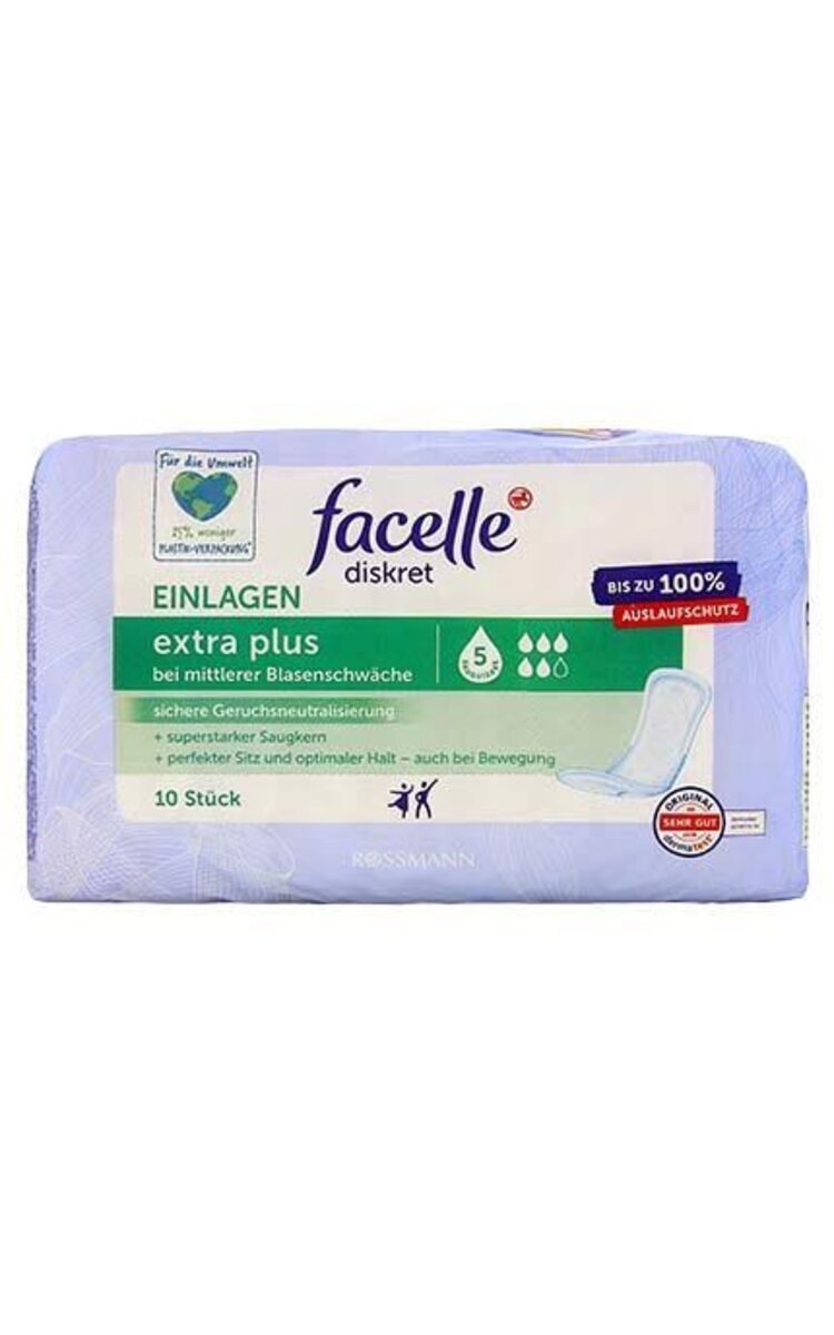 FACELLE FACELLE Diskret Extra+ uroloģiskās paketes, 10gab. 10 gab.