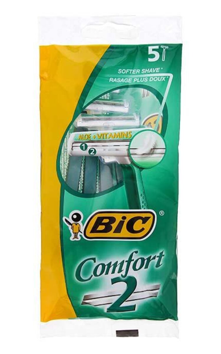 BIC BIC Comfort2 одноразовые мужские бритвенные станки, 5шт. 5 шт