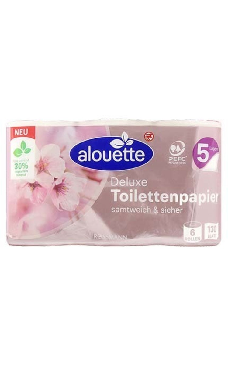 ALOUETTE ALOUETTE Deluxe туалетная бумага, 6рулонов 6 шт