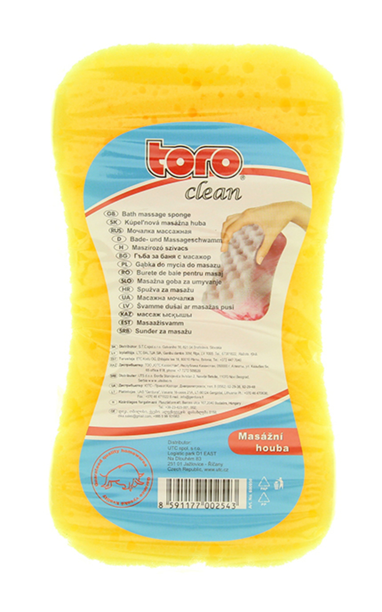 TORO TORO Clean masāžas sūklis (dažādas krāsas) 1 gab.