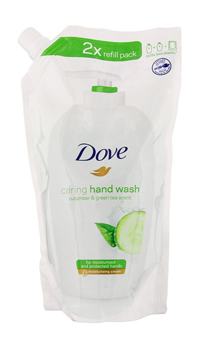 DOVE DOVE Caring Cucumber&Green Tea резерв жидкого мыла, 500мл 500 мл