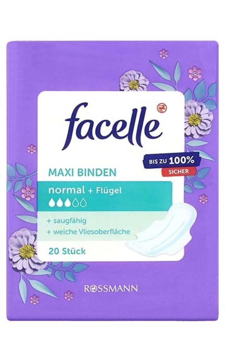 FACELLE FACELLE Maxi Normal higiēniskās paketes, 20gab. 20 gab.