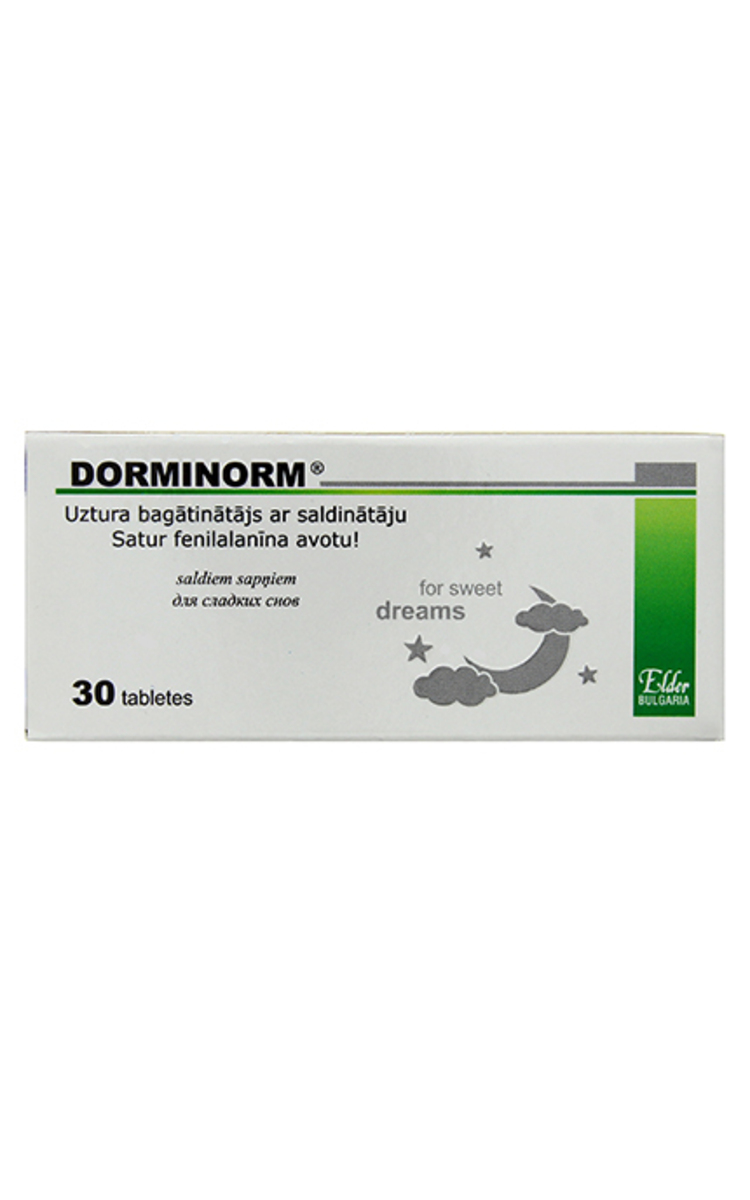 UNIFARMA Dorminorm For Sweet Dreams nomierinošs uztura bagātinātājs, 30 tabletes 30 gab.