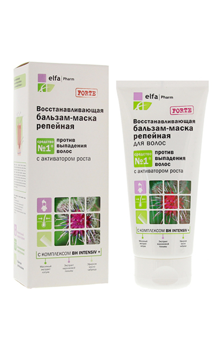 ELFA ELFA PHARM Репейный восстанавливающий бальзам-маска для волос, 200мл 200 мл