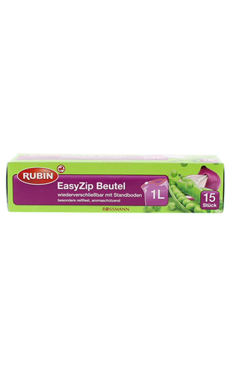 RUBIN RUBIN Easy Zip maisiņi, 1l x 15gab. 15 gab.