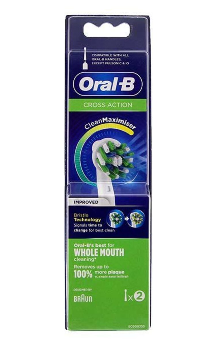 ORAL B ORAL-B Cross Action накочники для зубной щётки, 2шт. 2 шт