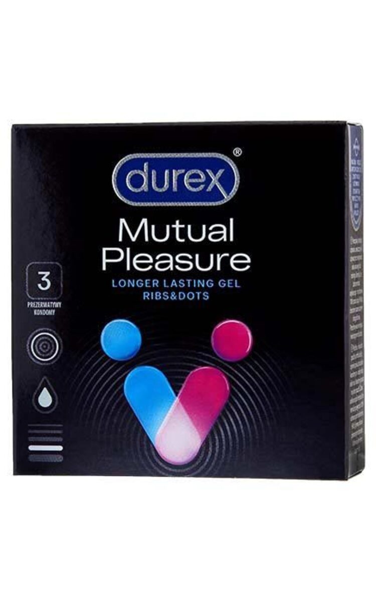 DUREX DUREX Mutual Pleasure prezervatīvi, 3gab. 3 gab.