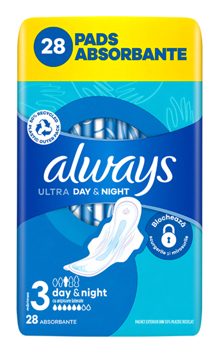 ALWAYS ALWAYS Ultra Day&Night гигиенические прокладки, 28шт. 28 шт