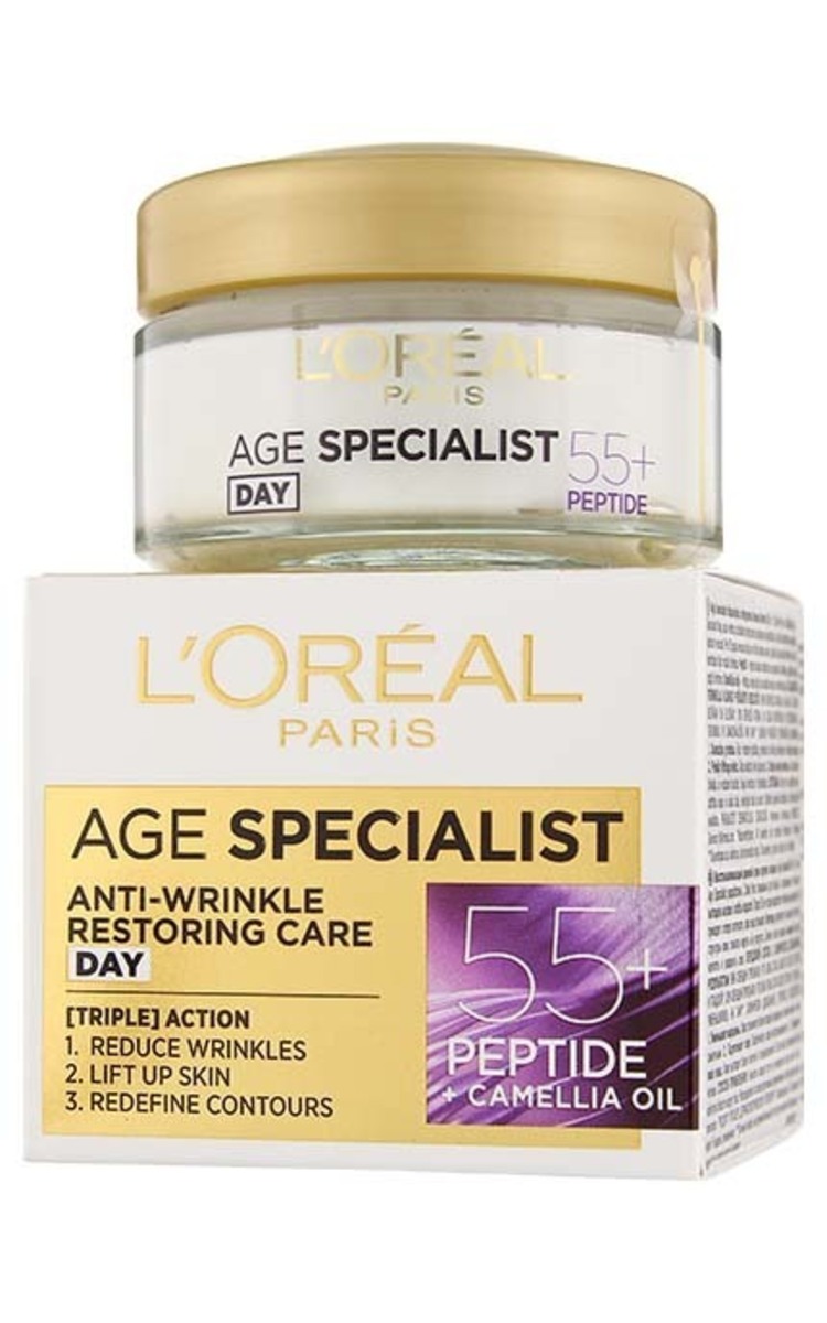 L`OREAL L`OREAL Age Specialist 55+ pretgrumbu dienas krēms sejai, 50ml 50 ml