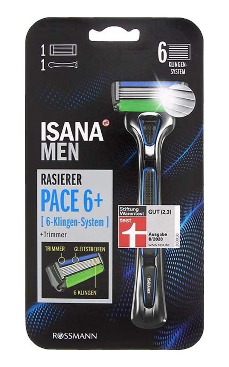 ISANA MEN ISANA MEN Pace6+ станок для бритья с триммером 1 шт