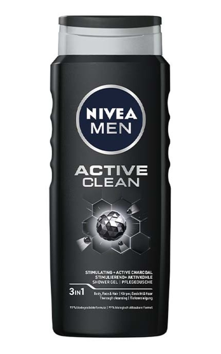 NIVEA MEN NIVEA MEN Active Clean мужской гель для душа, 500мл 500 мл