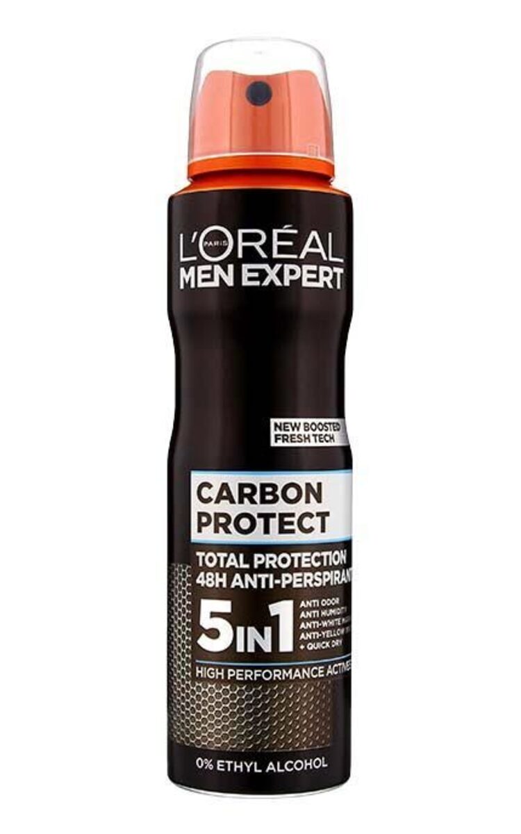 L`OREAL MEN EXPERT L`OREAL MEN EXPERT Carbon Protect распыляемый антиперспирант, 150мл 150 мл