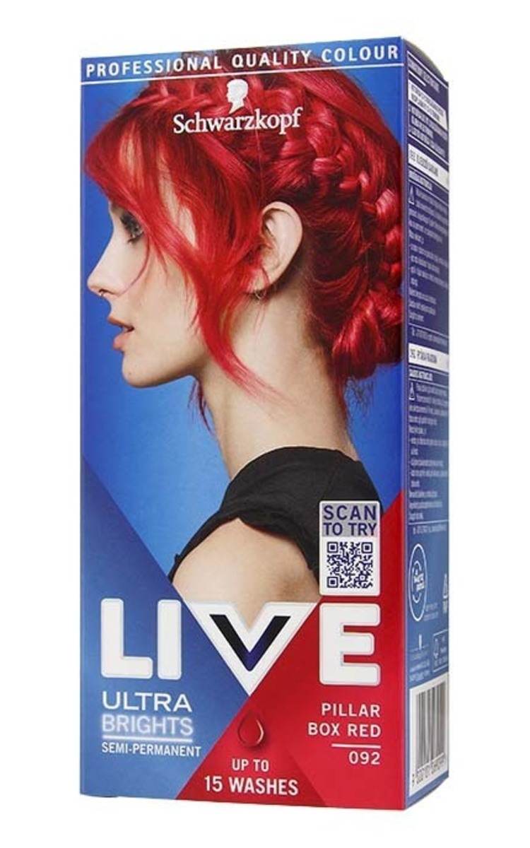 LIVE COLOR LIVE COLOR Краска для волос, 092 Pillar Box Red 1 шт