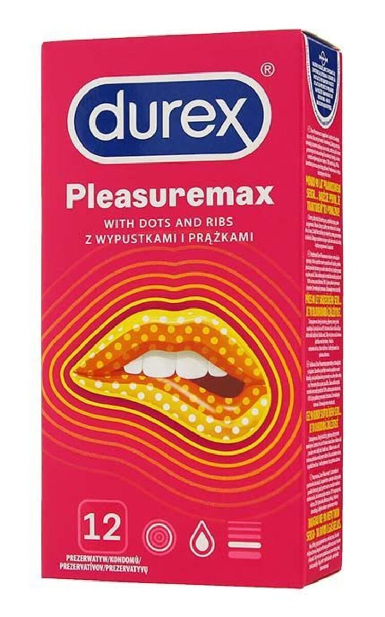 DUREX DUREX Pleasuremax prezervatīvi, 12gab. 12 gab.