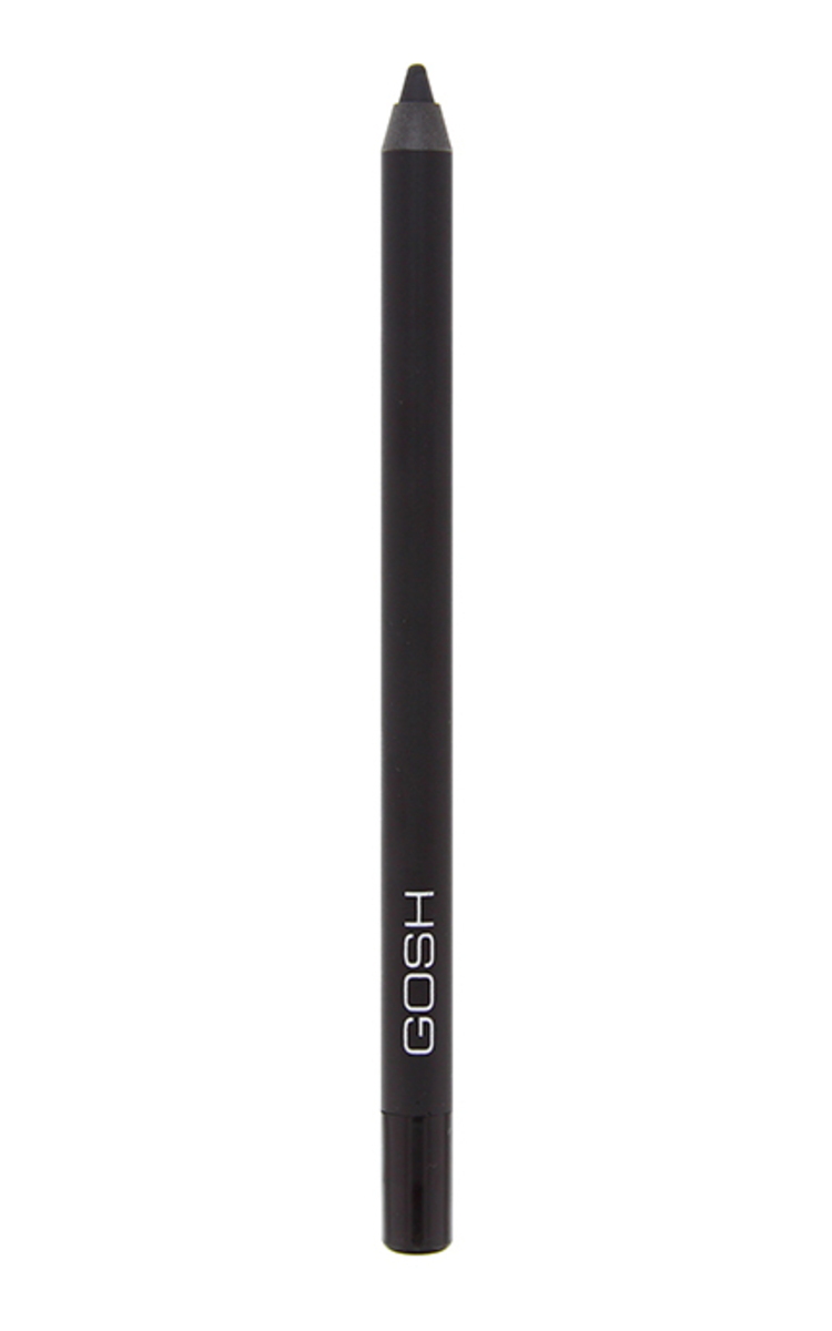 GOSH GOSH Velvet Touch Eye Liner Waterproof acu zīmulis, Black Ink, 1.2g Ultra Black