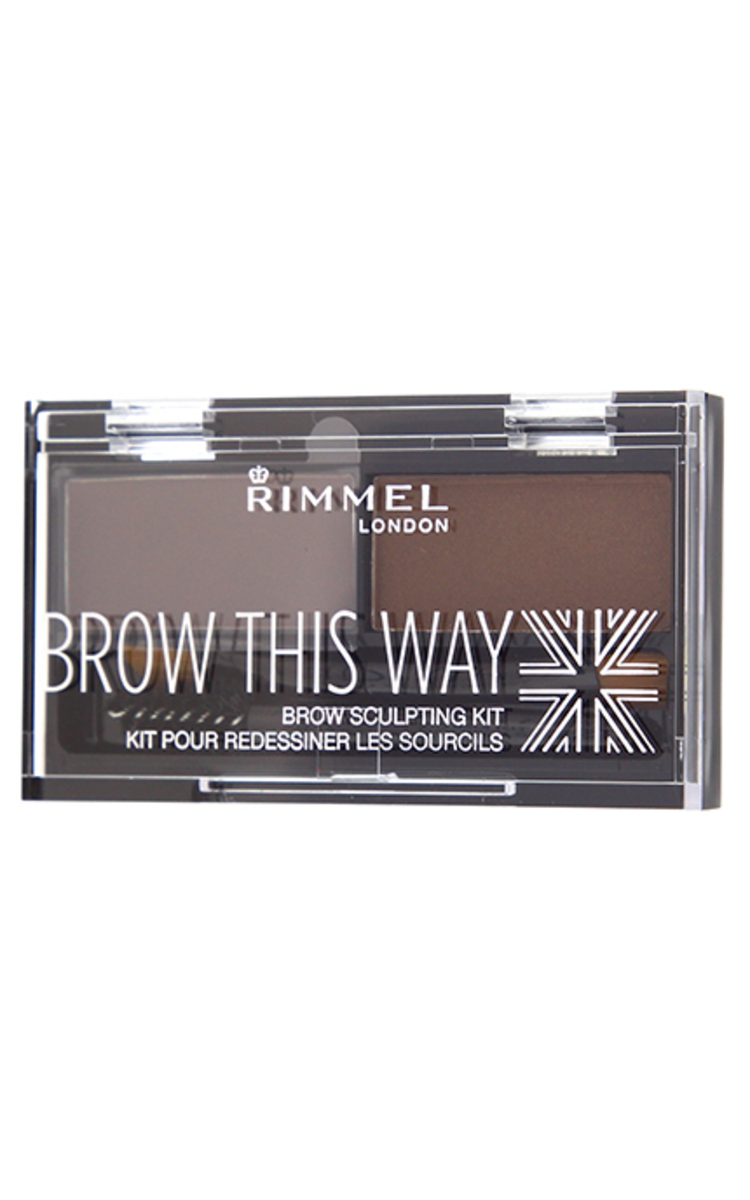 RIMMEL RIMMEL Комплект для макияжа бровей, 002 Medium Brown, 3.3г 1 шт