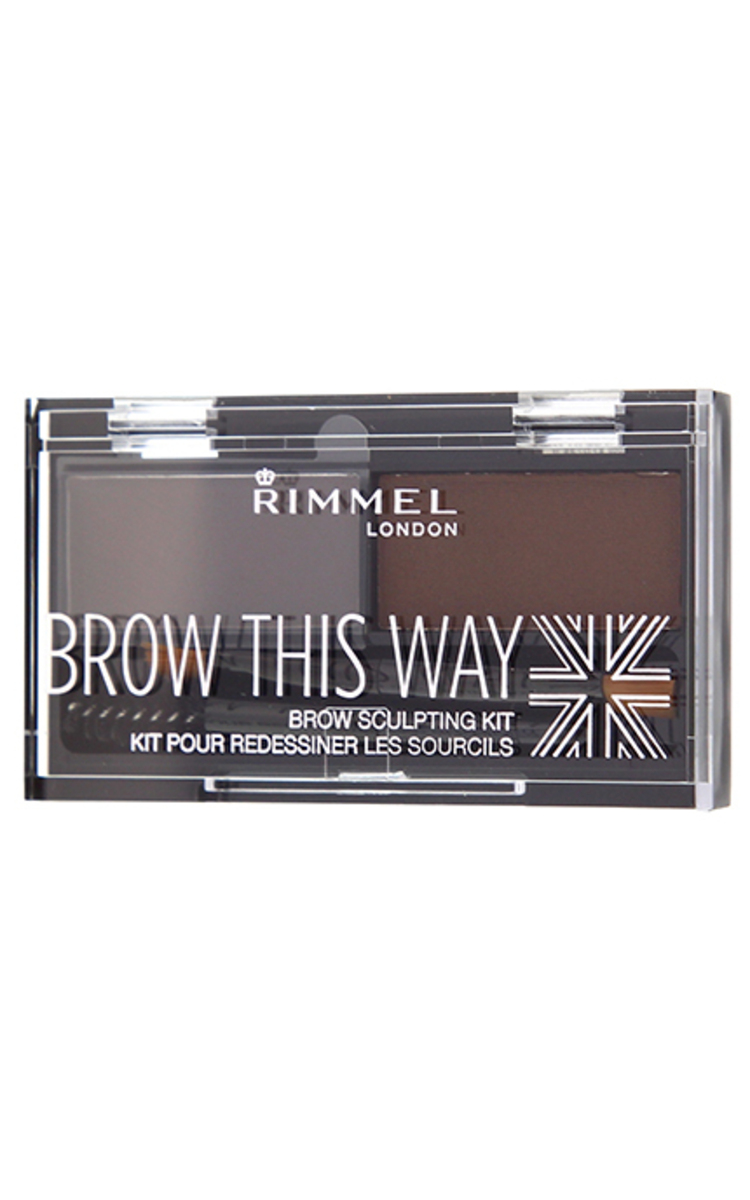 RIMMEL RIMMEL Комплект для макияжа бровей, 003 Dark Brown, 3.3г 1 шт