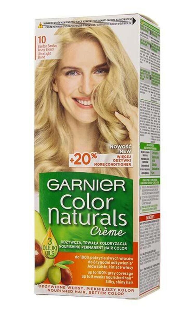 GARNIER COLOR NATURALS GARNIER COLOR NATURALS Краска для волос, 10 Natural Ultra Light Blond 1 шт