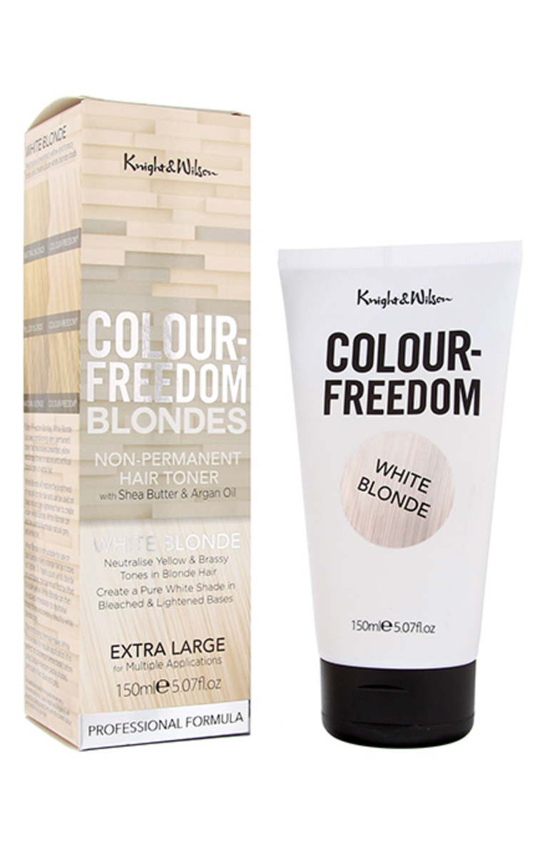 COLOUR FREEDOM COLOUR FREEDOM Blondes тонер дл волос, White Blonde, 150мл 1 шт