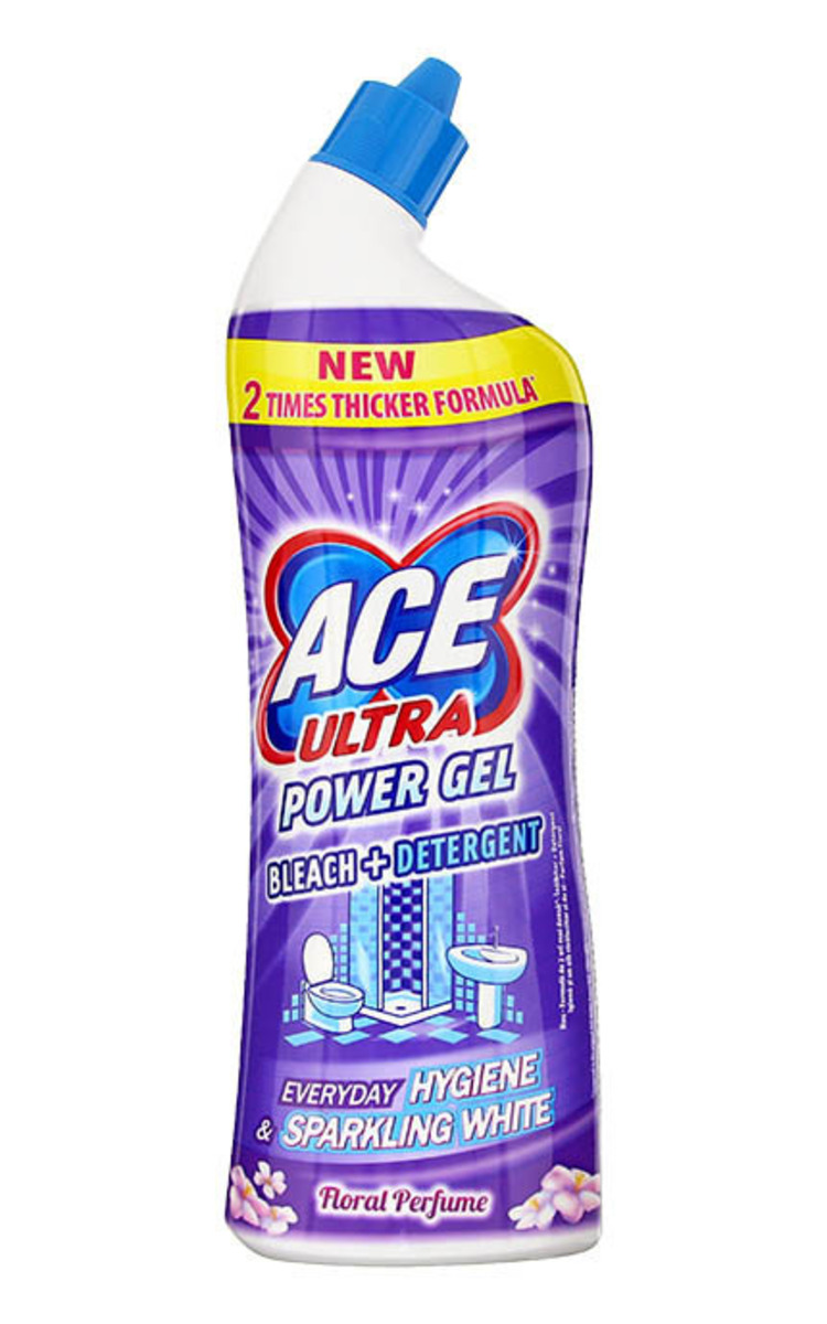 ACE ACE Ultra Power Gel Floral Perfume tīrīšanas līdzeklis, 750ml 750 ml