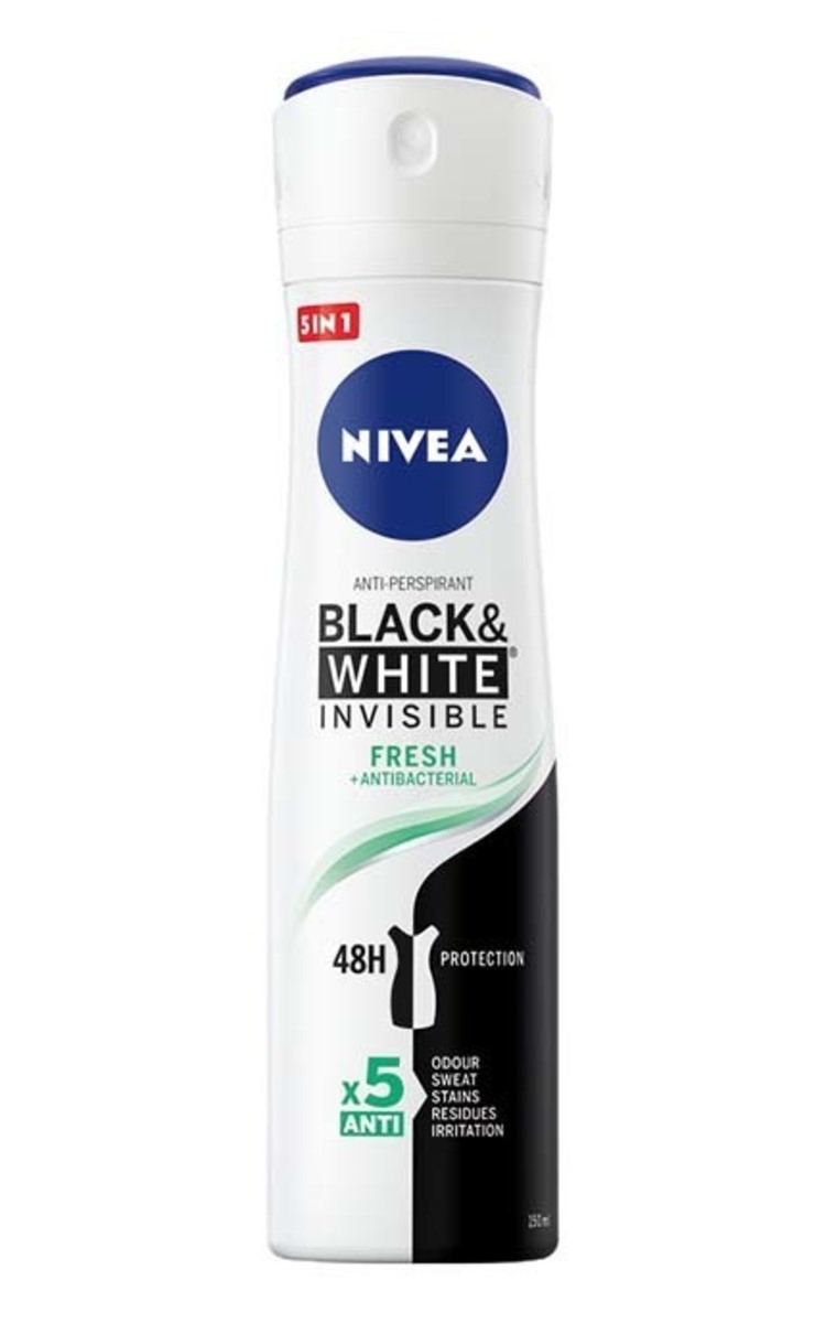 NIVEA NIVEA Black&White Fresh izsmidzināms antiperspirants, 150ml 150 ml