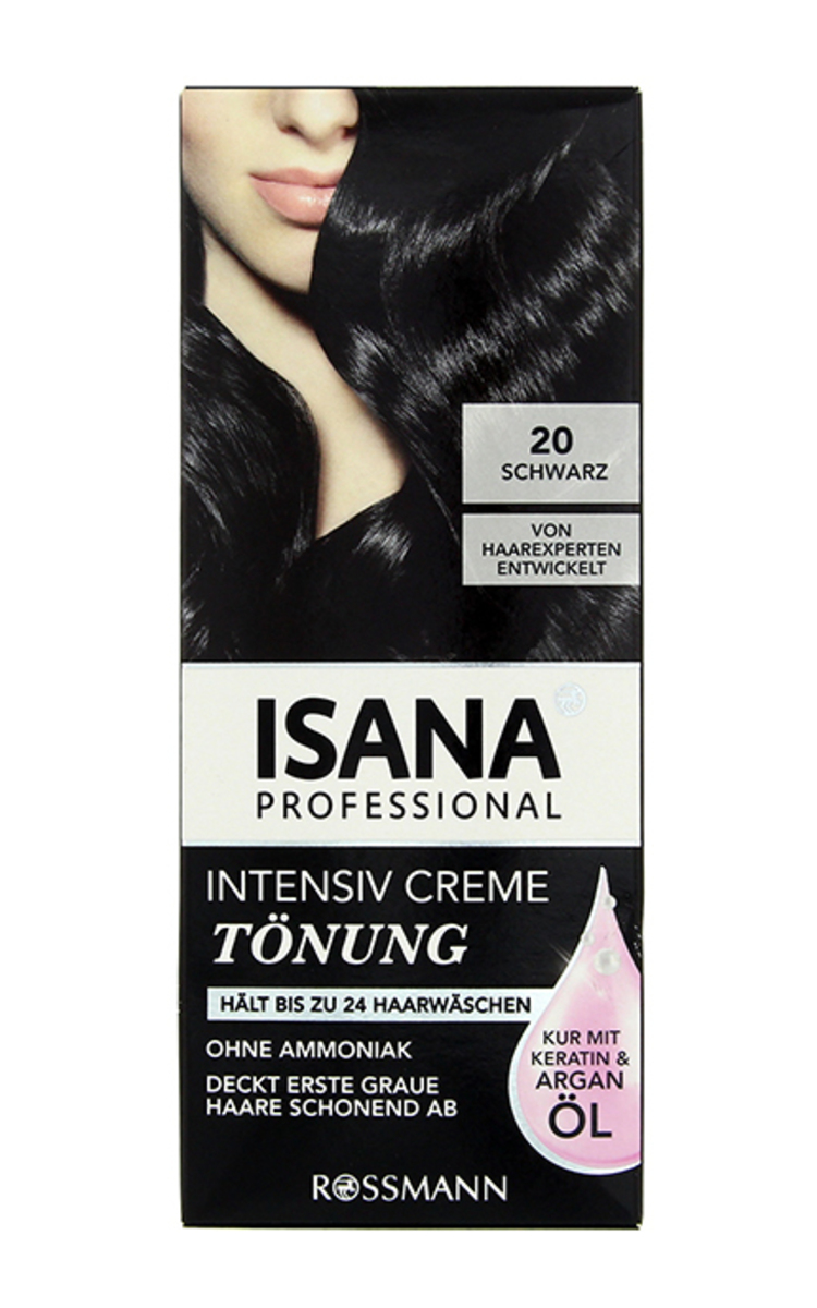 ISANA PROFFESIONAL ISANA PROFESSIONAL Intensīvs matu tonēšanas līdzeklis, 20 Melns Ultra Black