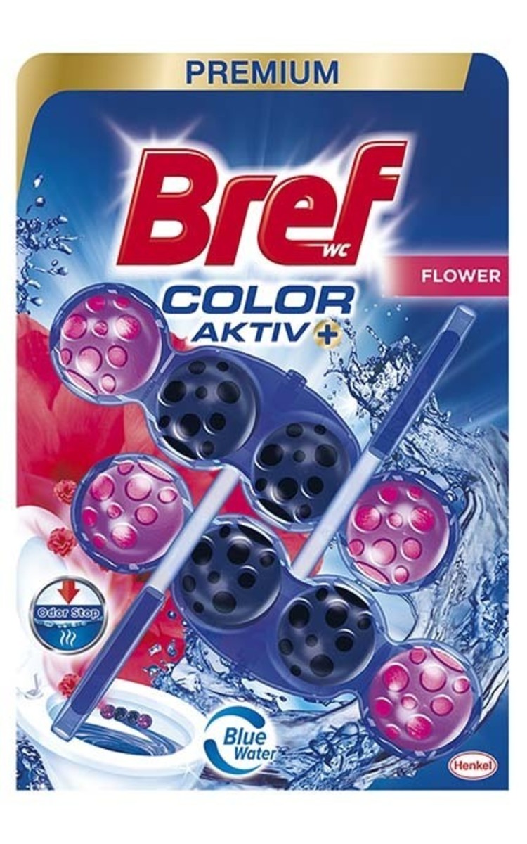 BREF BREF Color Activ+ Flowers туалетный блок, 2x50г 100 г