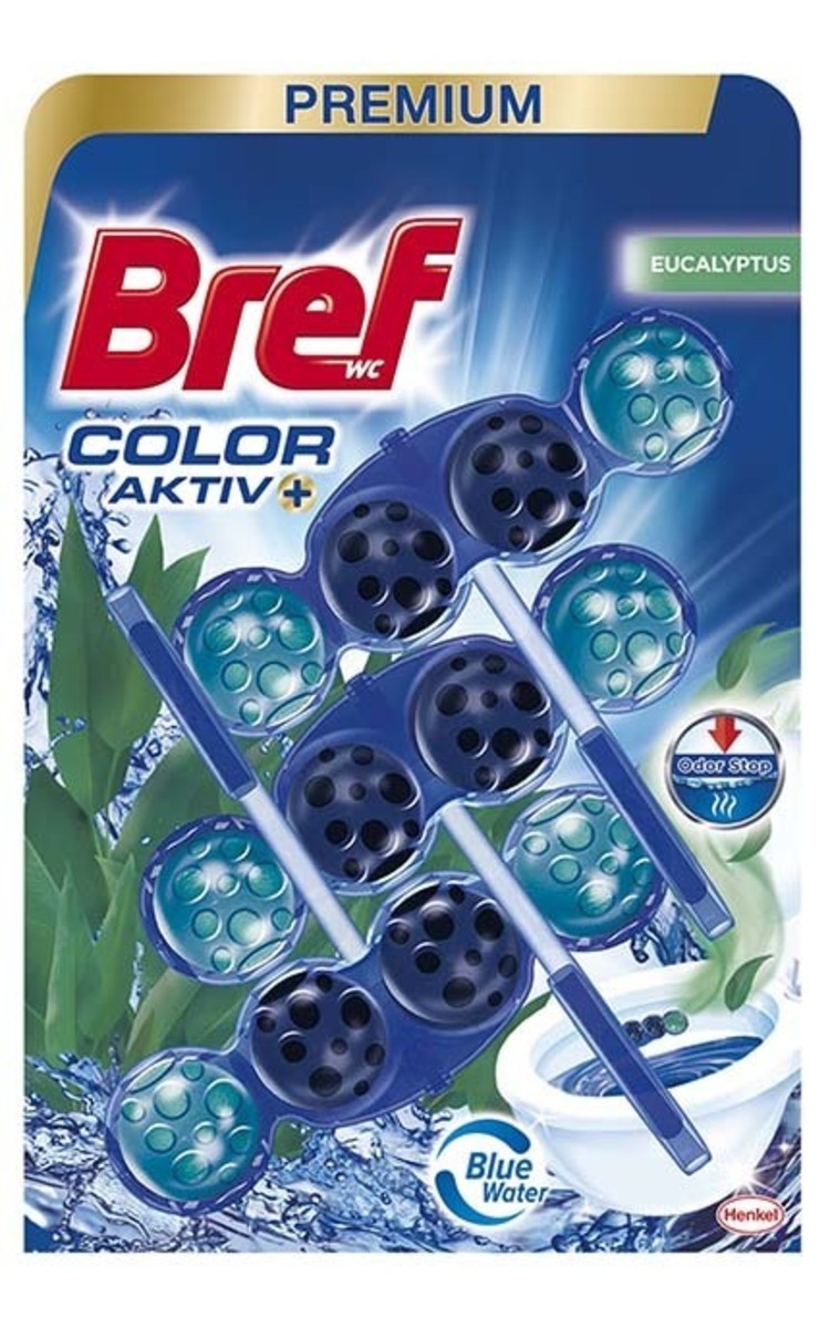 BREF BREF Color Activ+ Eucalyptus tualetes bloks, 3x50g 150 g