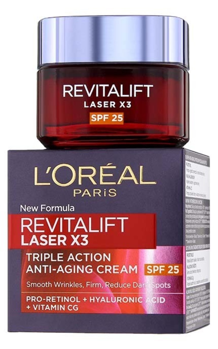 L`OREAL L`OREAL Revitalift Laser X3 SPF25 dienas krēms, 50ml 50 ml