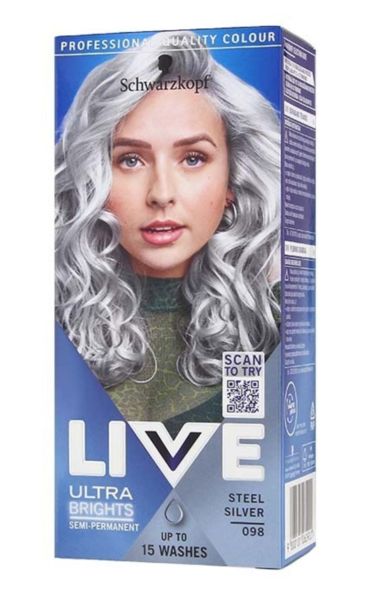 LIVE COLOR LIVE COLOR Краска для волос, 098 Steel Silver 1 шт