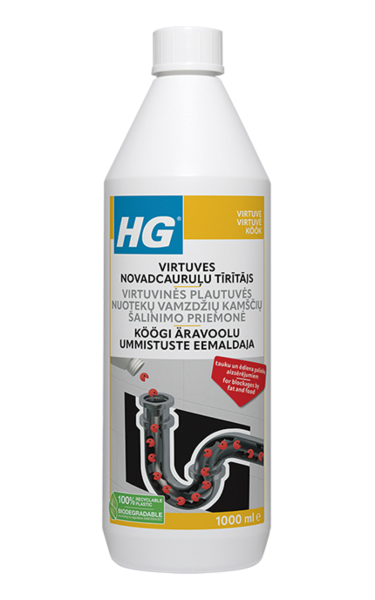 HG HG Virtuves cauruļu tīrītajs, 1l 1000 ml