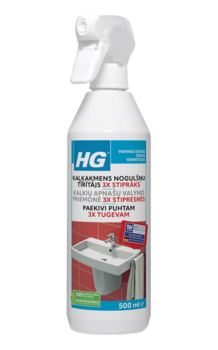 HG HG Kaļķakmens nogulšņu tīrītājs, 500ml 500 ml