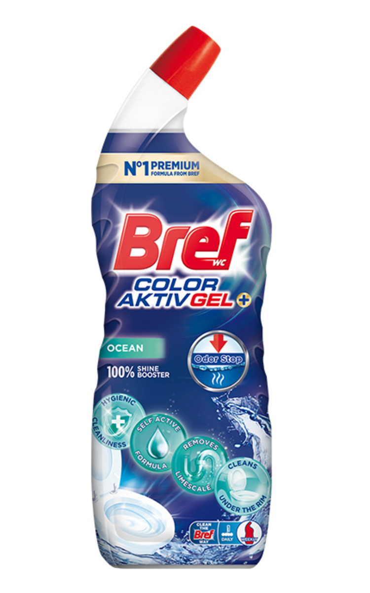 BREF BREF 10x Effect Power Gel Max White tualetes tīrīšanas līdzeklis, 700ml 700 ml