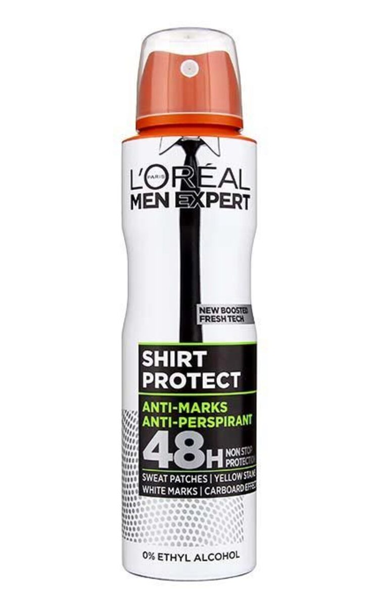 L`OREAL MEN EXPERT L`OREAL MEN EXPERT Shirt Protect распыляемый антиперспирант, 150мл 150 мл