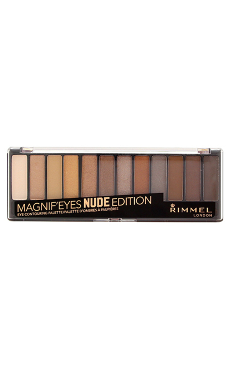 RIMMEL RIMMEL Magnif'Eyes Nude палетка теней для век, 12 оттенков 14,2 г