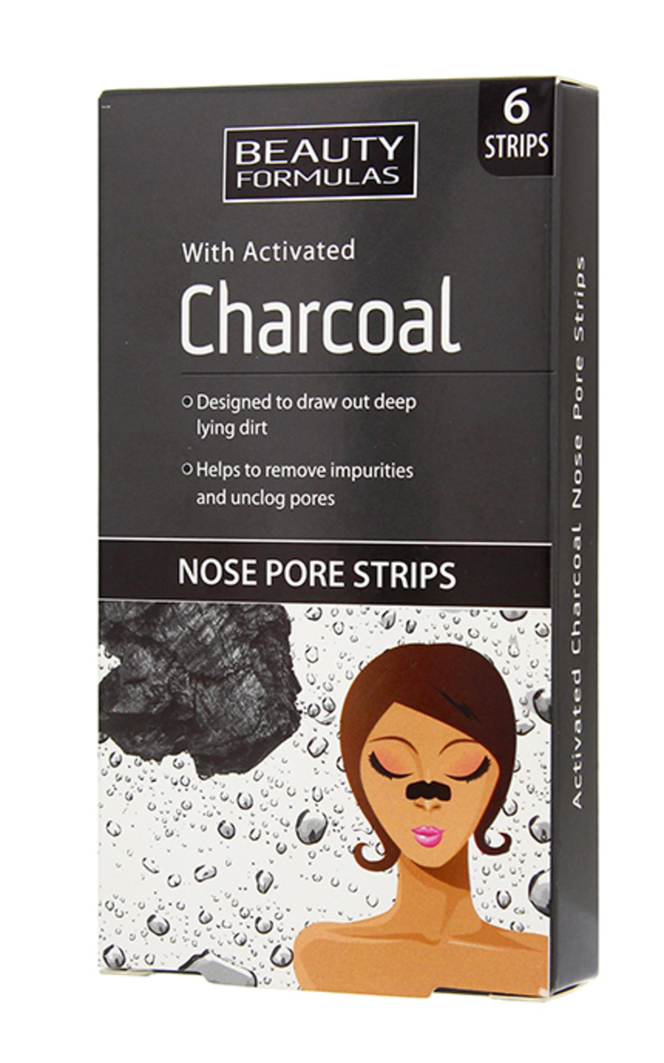 BEAUTY FORMULAS BEAUTY FORMULAS Charcoal пластыри для носа, 6шт. 6 шт