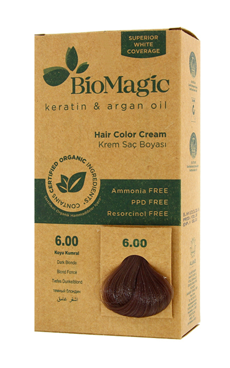 BIOMAGIC BIOMAGIC Стойкая краска для волос, 6.00 Dark Blonde 1 шт