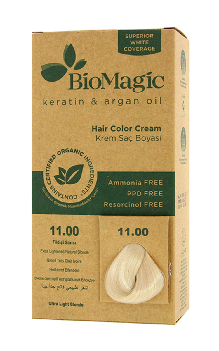 BIOMAGIC BIOMAGIC Стойкая краска для волос, 11.00 Extra Light Natural Blonde 1 шт