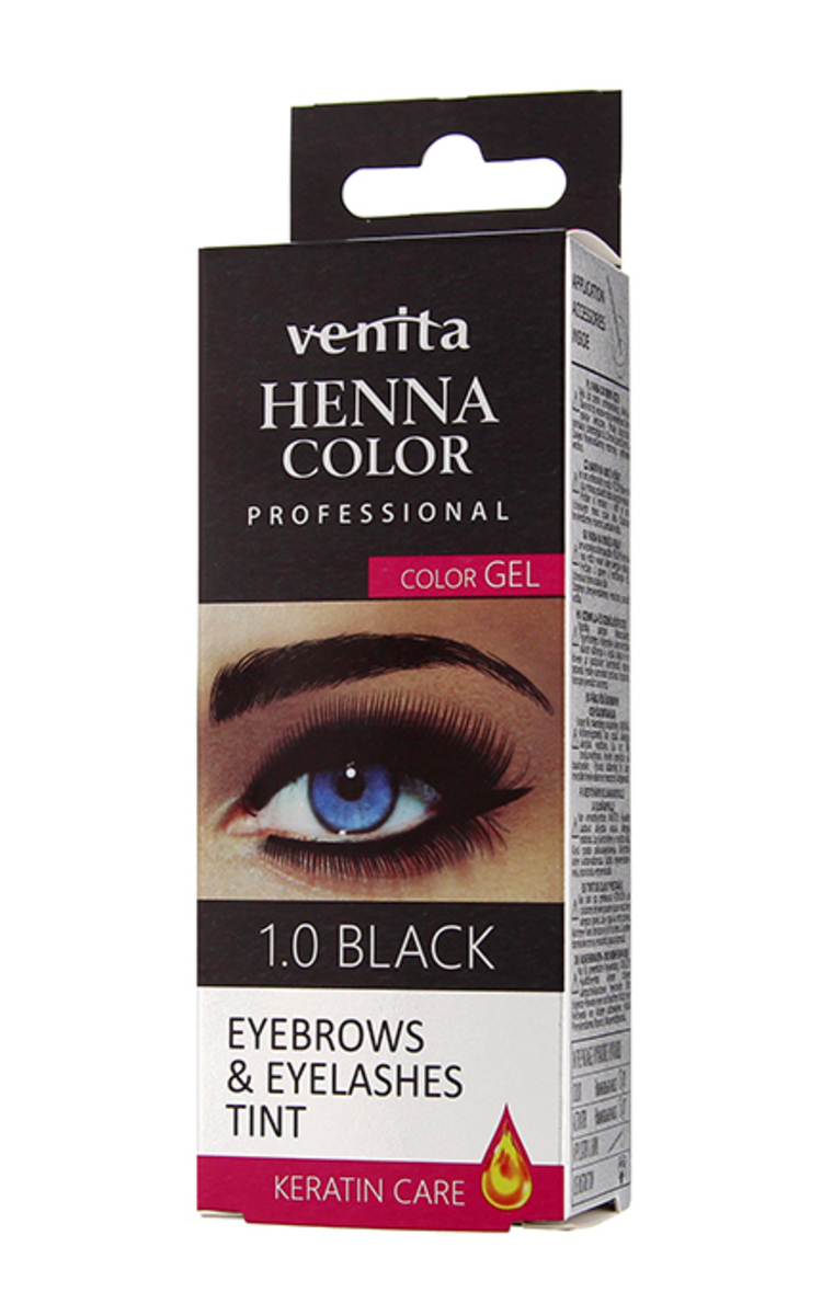 HENNA COLOR HENNA COLOR Краска для бровей и ресниц на основе хны, 1.0 Чёрная Ultra Black