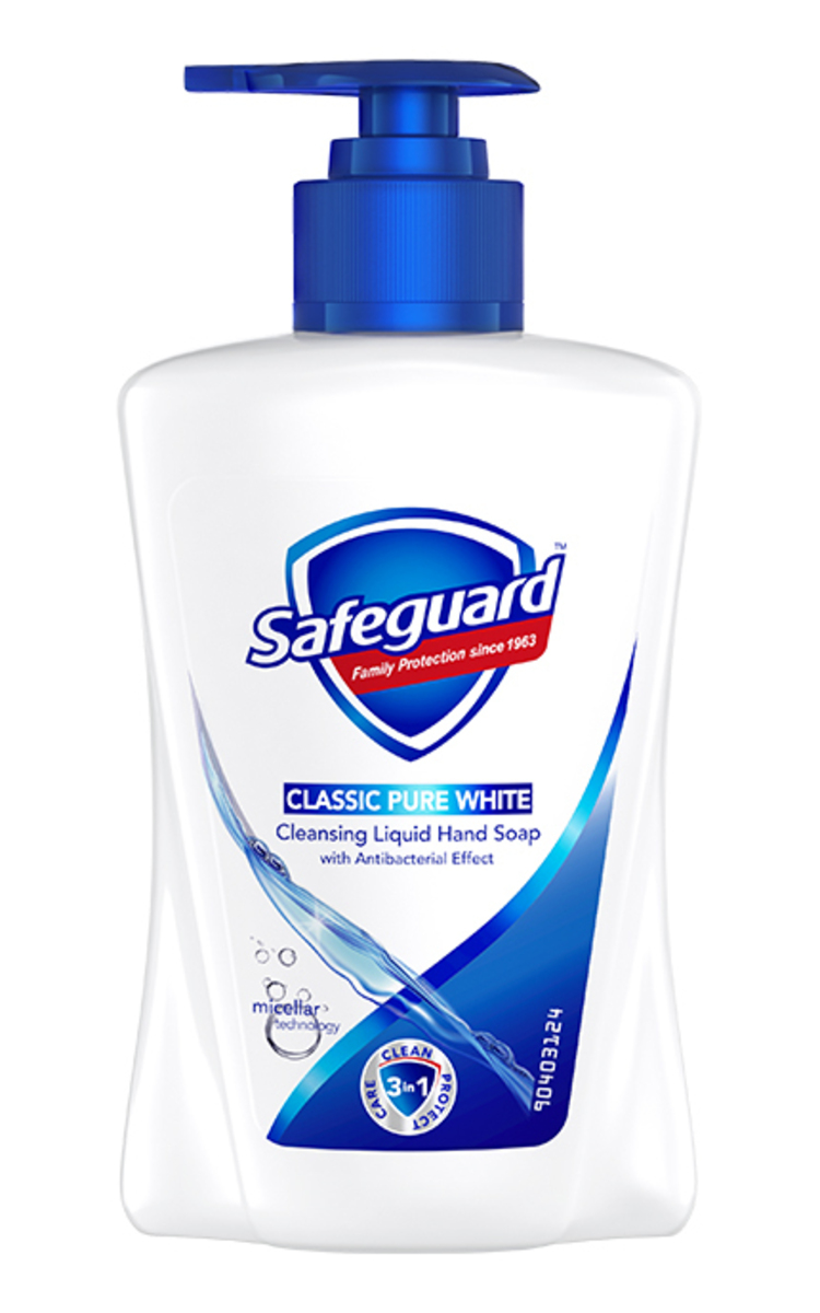 SAFEGUARD SAFEGUARD Сlassic šķidrās antibakteriālas ziepes, 225ml 225 ml